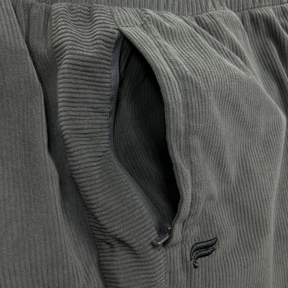 Fabletics Shorts Men's 2XL Gray Corduroy Drawstring Elastic Waist Casual Travel - Picture 7 of 11